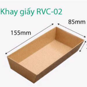 Khay giấy đựng thức ăn Rvc02