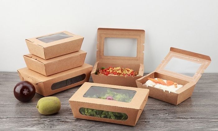 hộp giấy đựng thức ăn có tráng pe