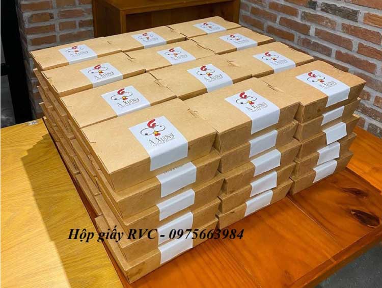 hộp giấy take away kraft