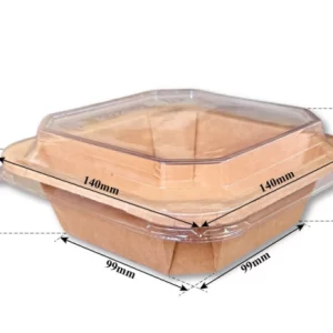 Hộp giấy Vuông Nâu 500ml