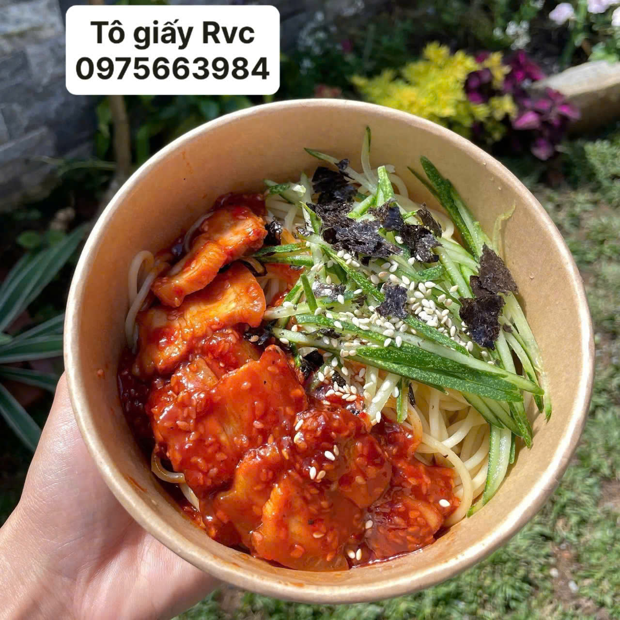 Tô Giấy Đựng Thức Ăn Mang Đi | Nhiều Size, Nắp Khít, Dễ Đóng Gói