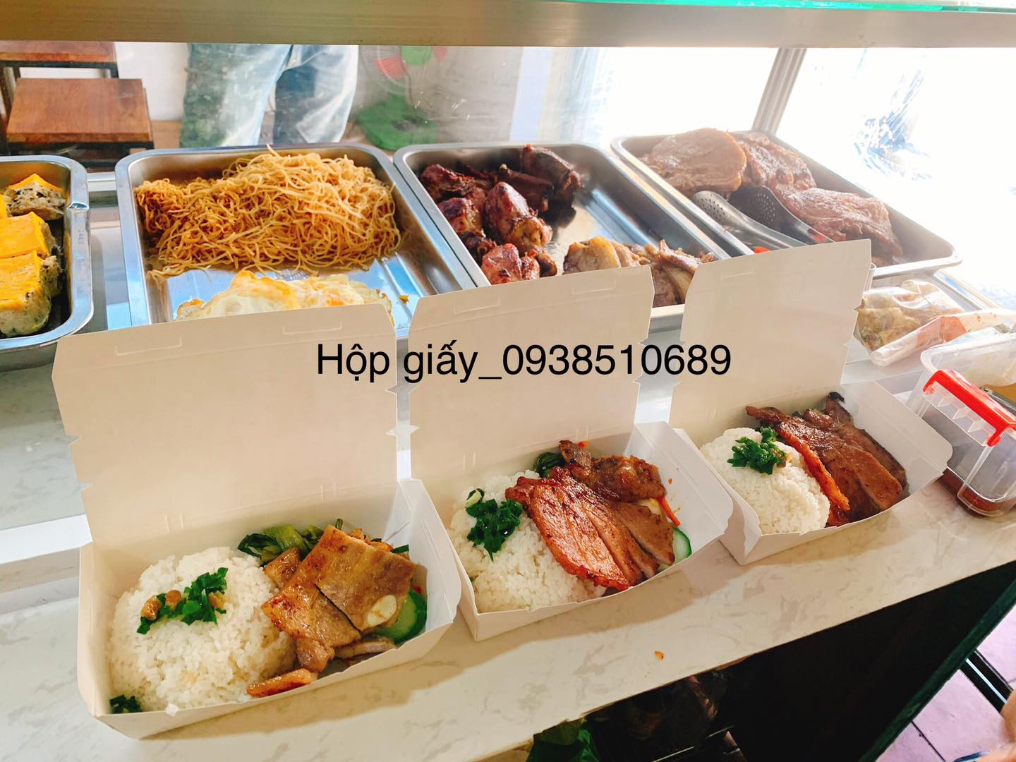 hộp giấy đựng thức ăn chống thấm