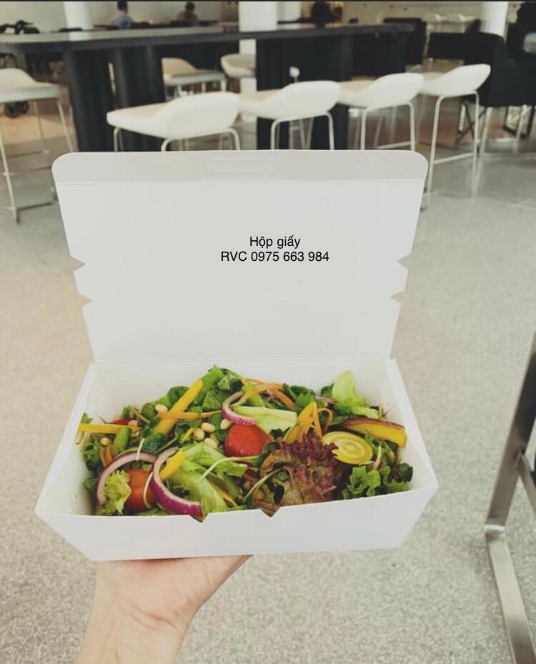 hộp giấy đựng thức ăn giao hàng / ship