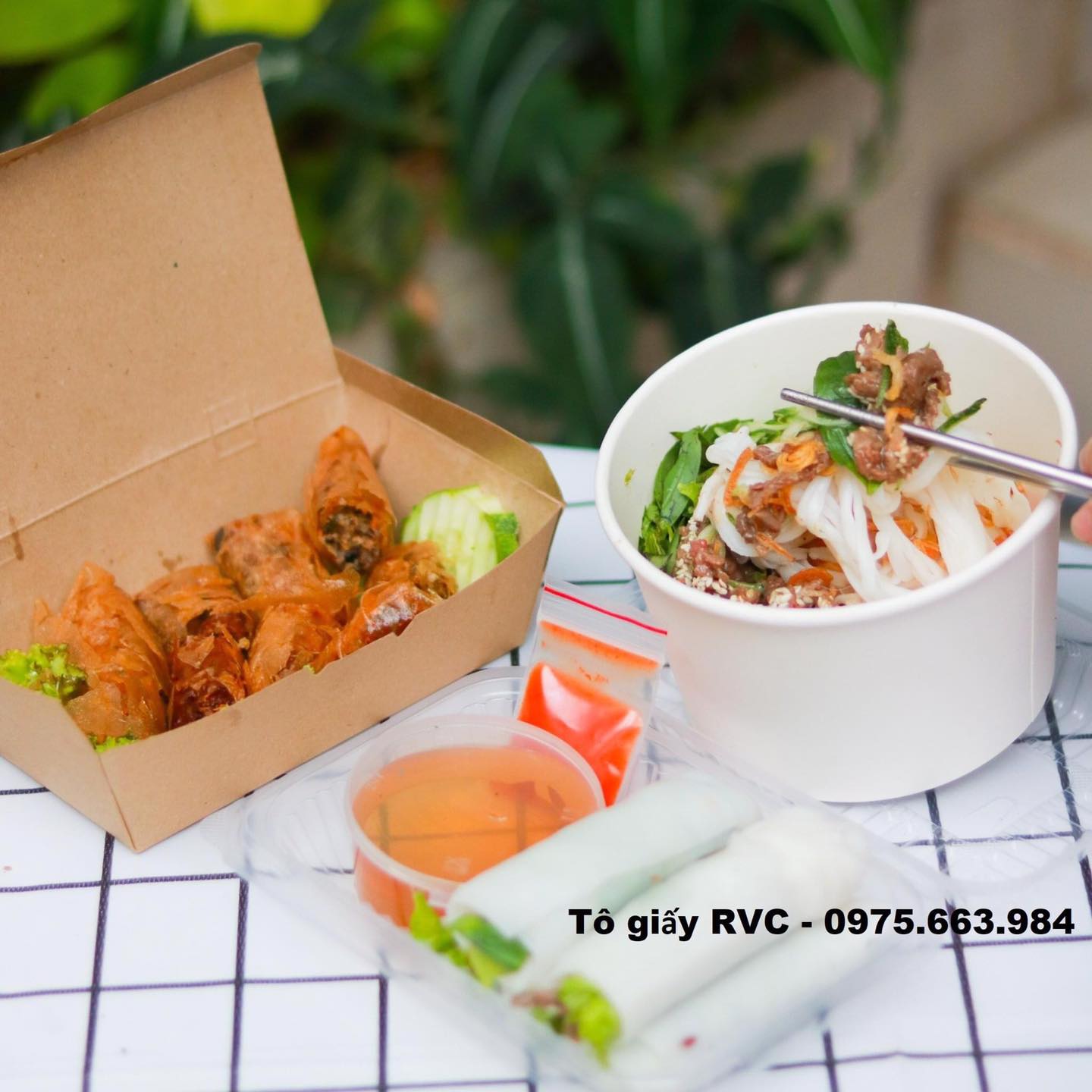 hộp giấy kraft đựng thức ăn