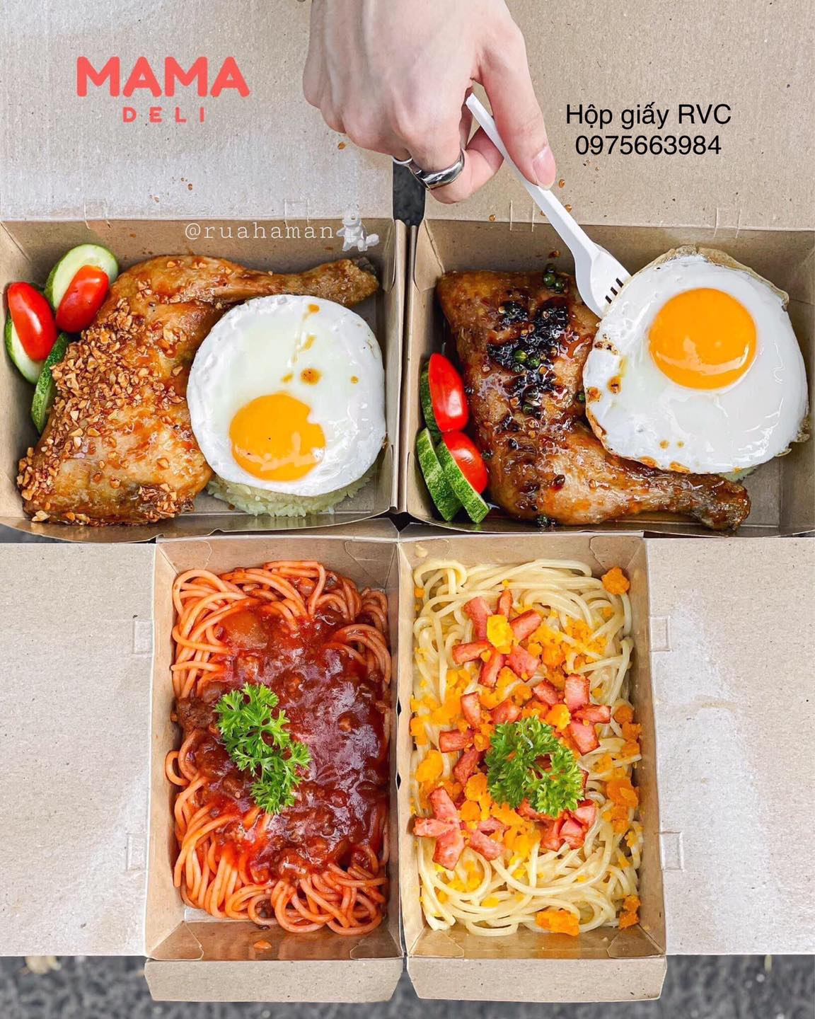 in hộp giấy đựng thức ăn theo yêu cầu