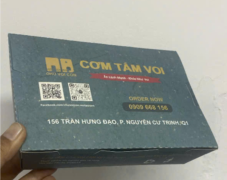 sản phẩm in hộp giấy đựng thức ăn giá sỉ