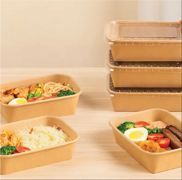 hộp giấy kraft chữ nhật 750ml