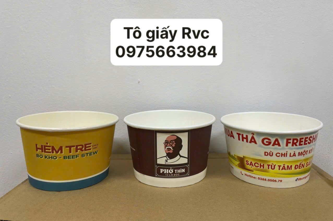 in tô giấy 1100ml theo logo