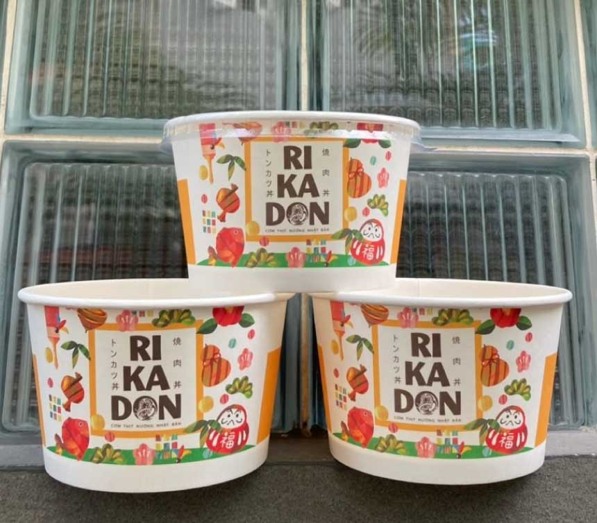 dịch vụ in tô giấy 750ml cho quán ăn, bếp online và chuỗi F&B