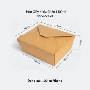 Hộp giấy khóa chéo 1400ml