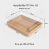 Hộp giấy nắp pet 205.150mm