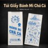 túi giấy bánh mì chả cá