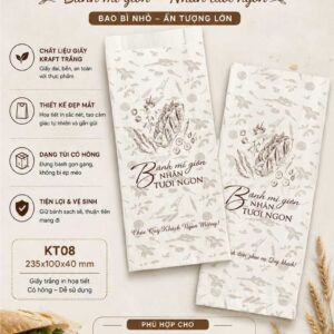 túi giấy bánh mì in sẵn đẹp