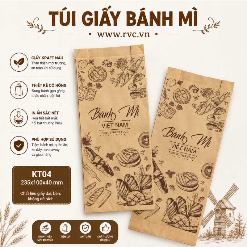 Túi Giấy Bánh Mì Việt Nam