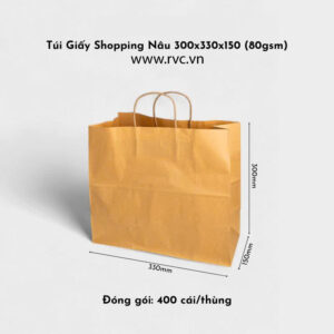 túi giấy shopping 300x330x150mm